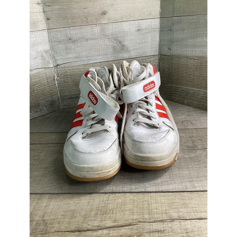 Adidas Hoops 3.0 Mid Classic Vintage White Red Sneakers GZ6672 Mens 7 - Picture 3 of 8